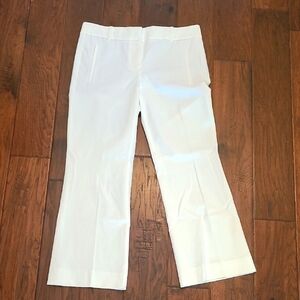 J. Crew Teddie women's cream colored wideleg pants size 4